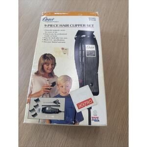 OSTER VINTAGE HAIR CLIPPER MODEL 274-09 1991 MADE IN USA Box Papers